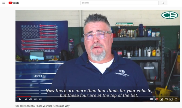 essential fluids car talk YouTube video link 