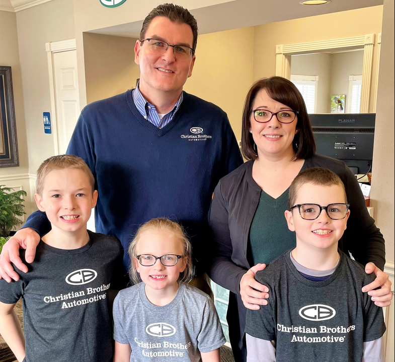 CBAC car in front of shop